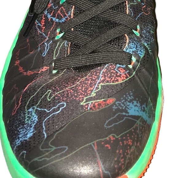 Nike Hyperdunk ‘15 Prm Ep/Hyper Dunk Premium Black Blue Lagoon HT Sneaker M 12.5 - Picture 9 of 11